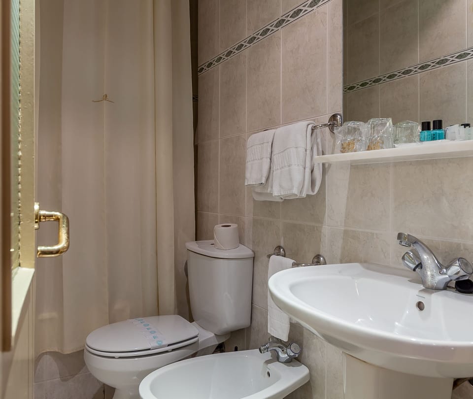 Standard Double or Twin Room | Bathroom | Shower, rainfall showerhead, hair dryer, towels