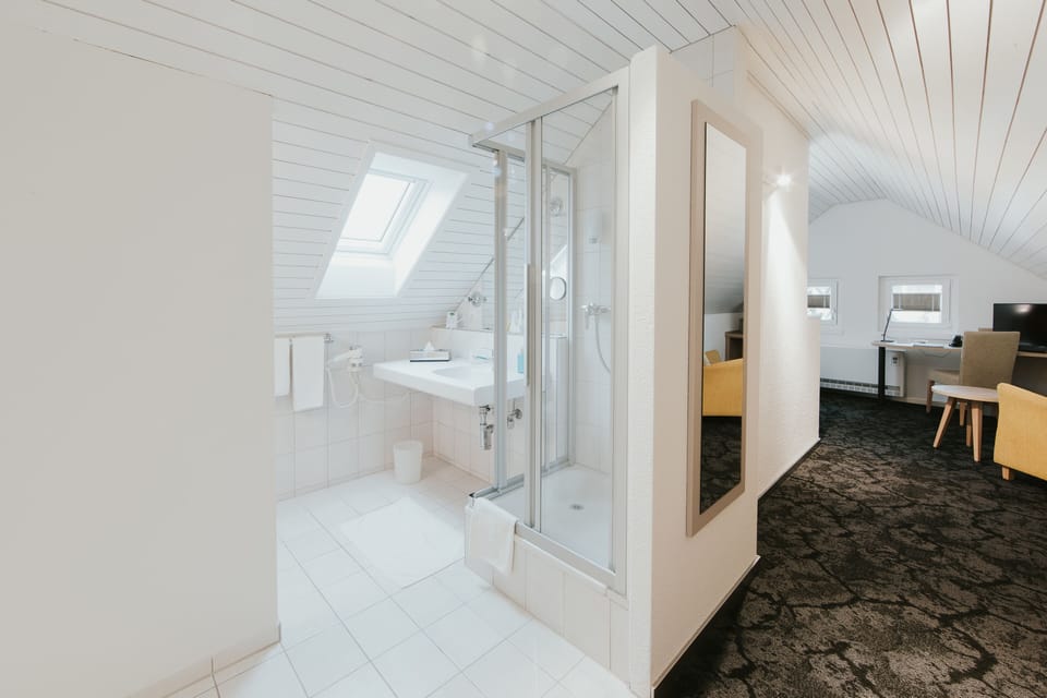 Economy Apartment | Bathroom | Shower, free toiletries, hair dryer, slippers