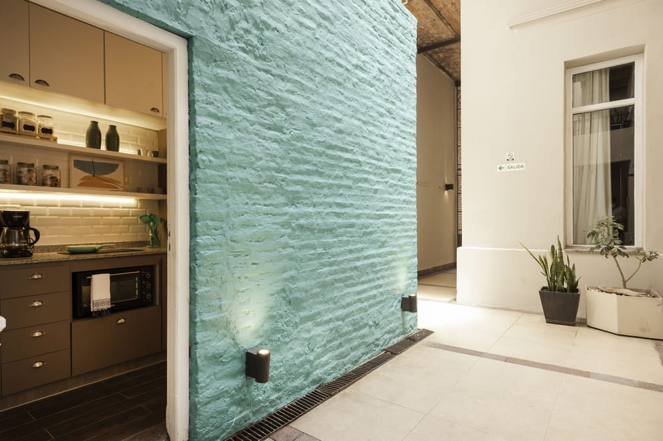 Shared fridge, microwave