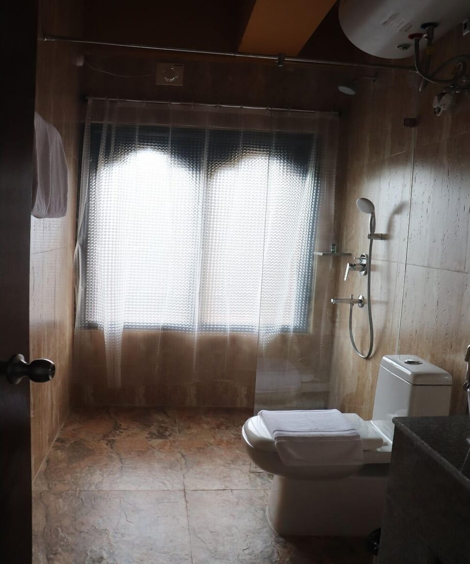 Deluxe Room | Bathroom | Shower, hydromassage showerhead, free toiletries, bathrobes