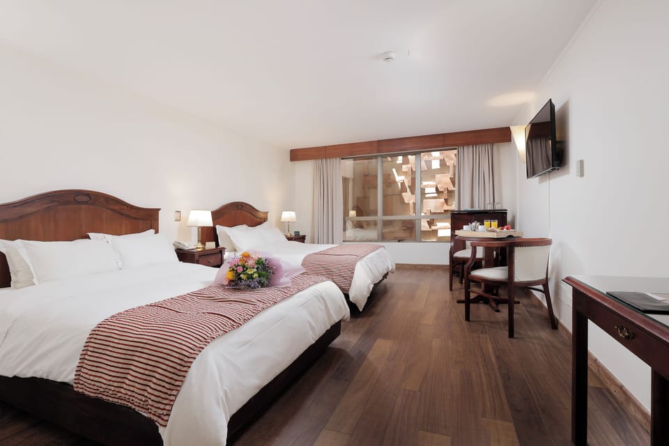 Standard Double Room, 2 Queen Beds | Premium bedding, minibar, in-room safe, desk