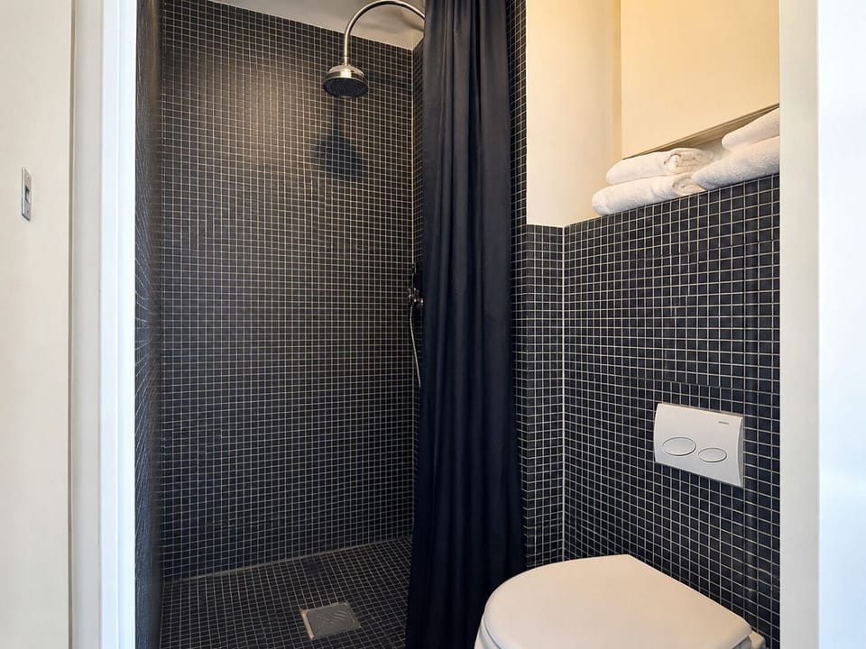 Towels, soap, shampoo, toilet paper