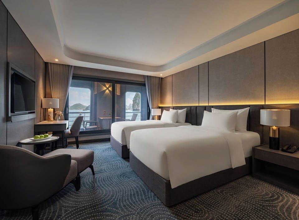 Premium bedding, down comforters, memory foam beds, minibar
