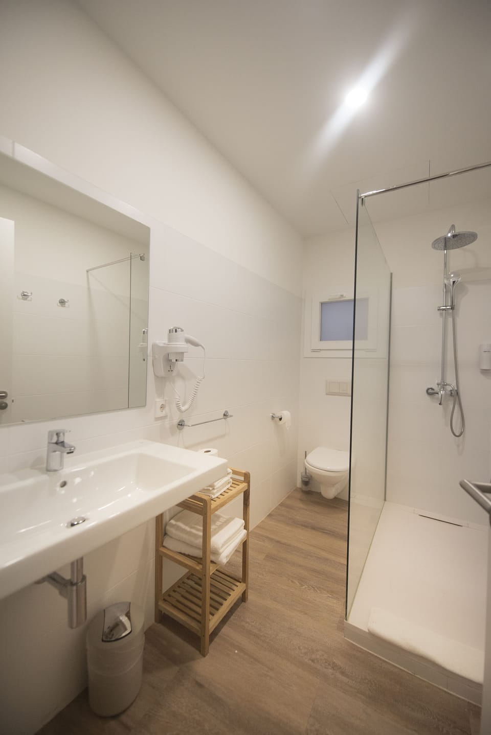 Loft | Bathroom | Shower, hair dryer, towels, soap