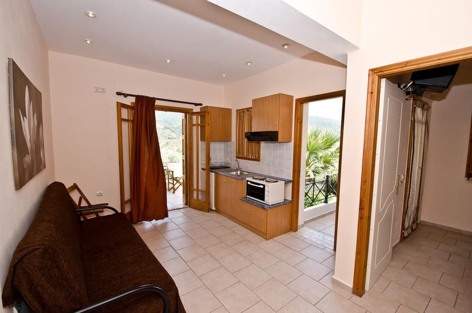 Basic Apartment | Private kitchenette | Fridge, oven, stovetop, coffee/tea maker