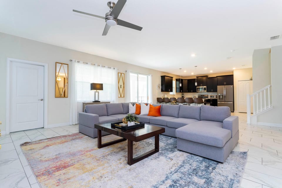 House, Multiple Beds (1520 FD 6BR Luxury Villa Pool, Game R) | Living area | TV