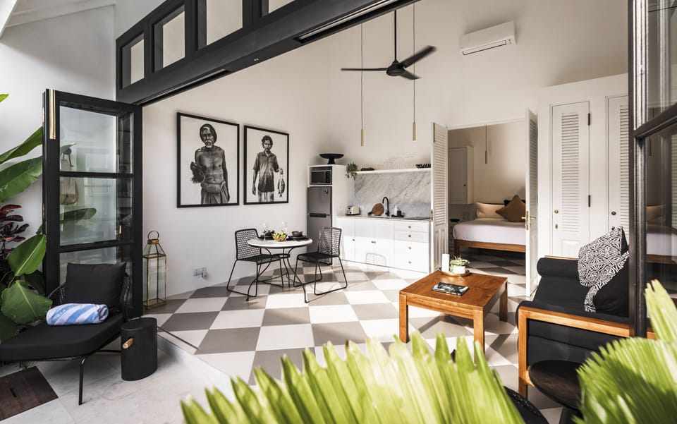 Honeymoon Villa, 1 Bedroom | Living area | 40-inch flat-screen TV with cable channels, Smart TV