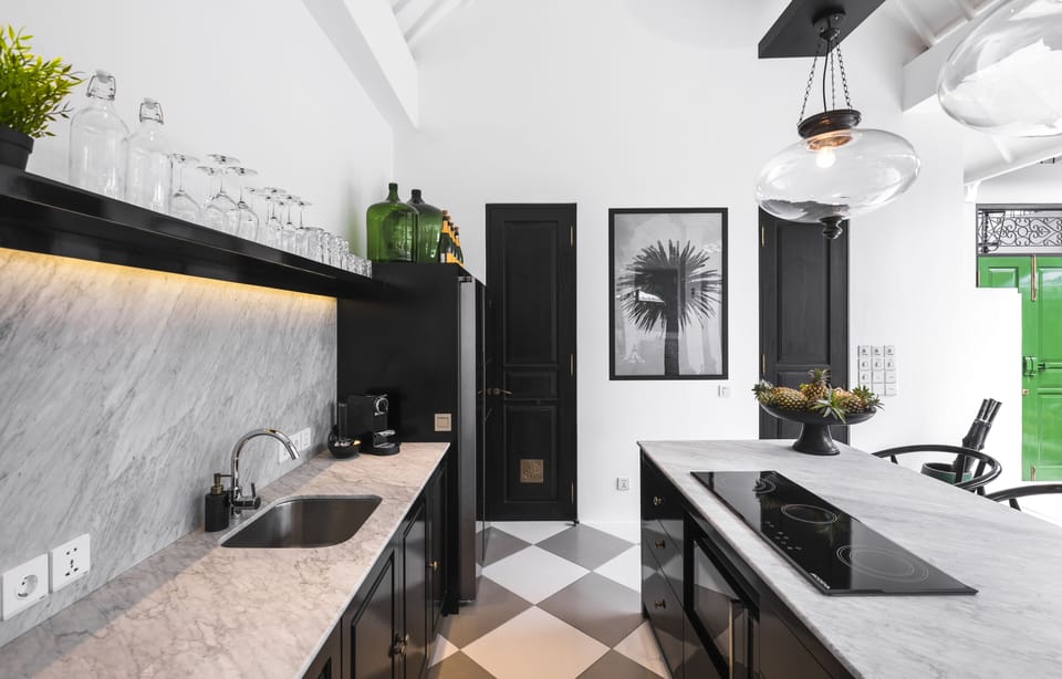 Luxury Villa, 2 Bedrooms | Private kitchenette | Fridge, microwave, stovetop, coffee/tea maker