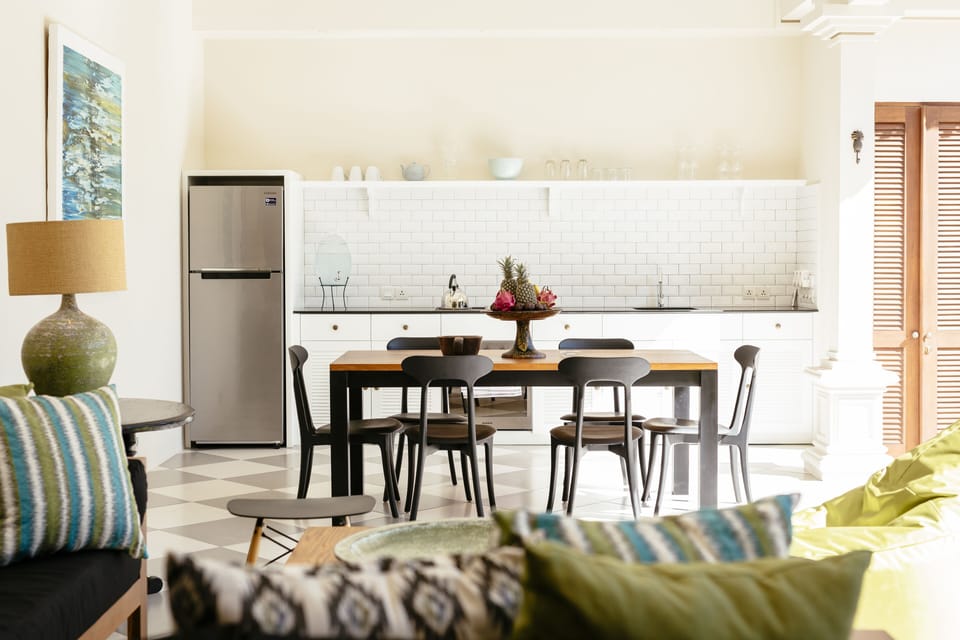 Exclusive Villa, 2 Bedrooms | Private kitchenette | Full-size fridge, microwave, oven, stovetop