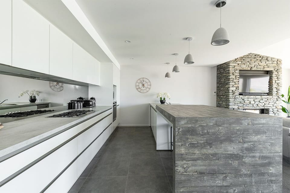 Panoramic Townhome, 2 Bedrooms, 2 Bathrooms | Private kitchen | Full-size fridge, microwave, oven, stovetop