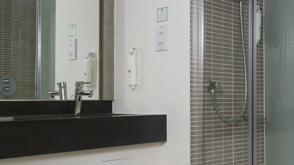 Free toiletries, hair dryer, towels, soap