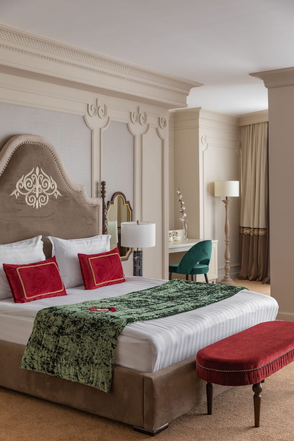 Premium bedding, minibar, in-room safe, desk