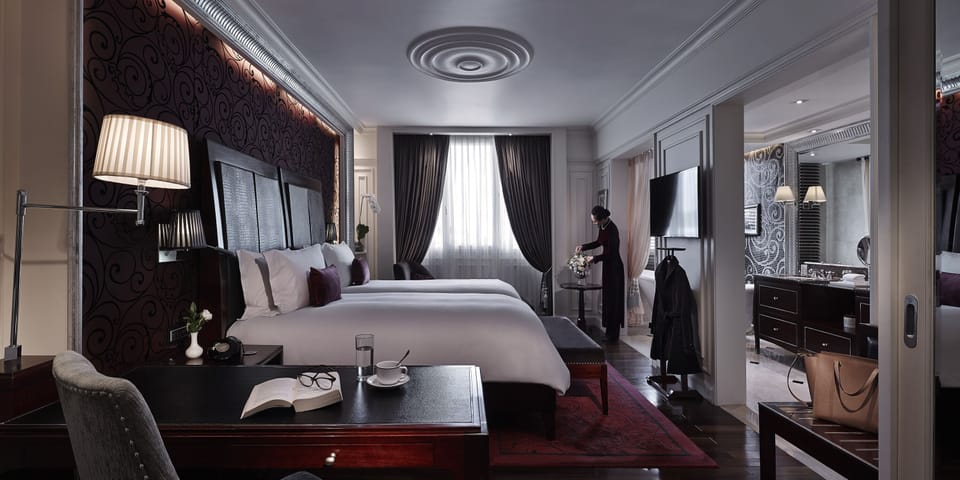 Opera Wing, Grand Premium Room with Club Privileges and Benefits, Twin Beds | Premium bedding, down comforters, pillowtop beds, minibar