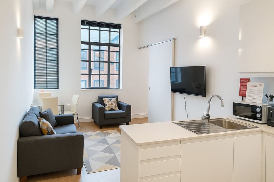 Apartment, 1 Bedroom | Living area | Flat-screen TV