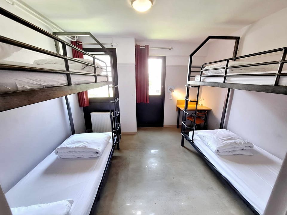 Basic Quadruple Room, Private Bathroom | Desk, blackout drapes, soundproofing, cribs/infant beds