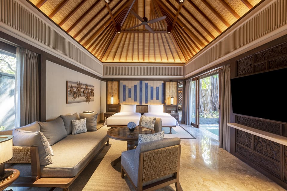 Villa, 1 Bedroom, Garden Area (2 Twin Beds) | Premium bedding, minibar, in-room safe, desk