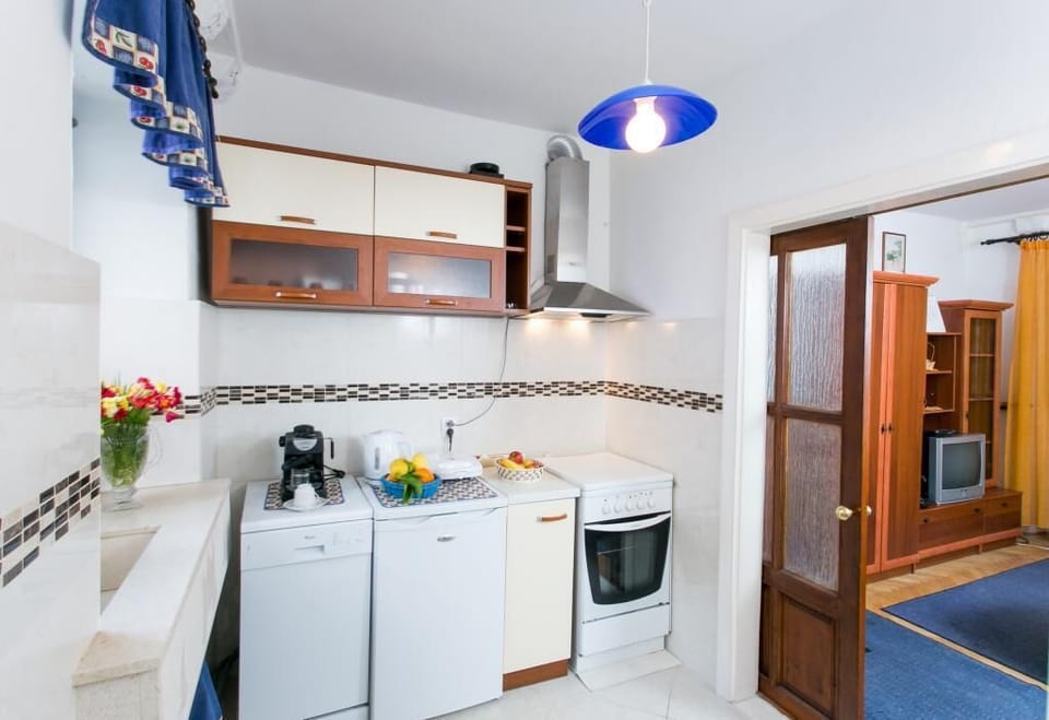 Apartment (Three Bedroom Apartment) | Private kitchen | Fridge, coffee/tea maker, electric kettle