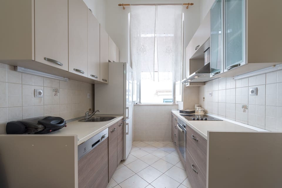 Apartment (Two Bedroom Apartment with City View) | Private kitchen | Fridge, oven, electric kettle