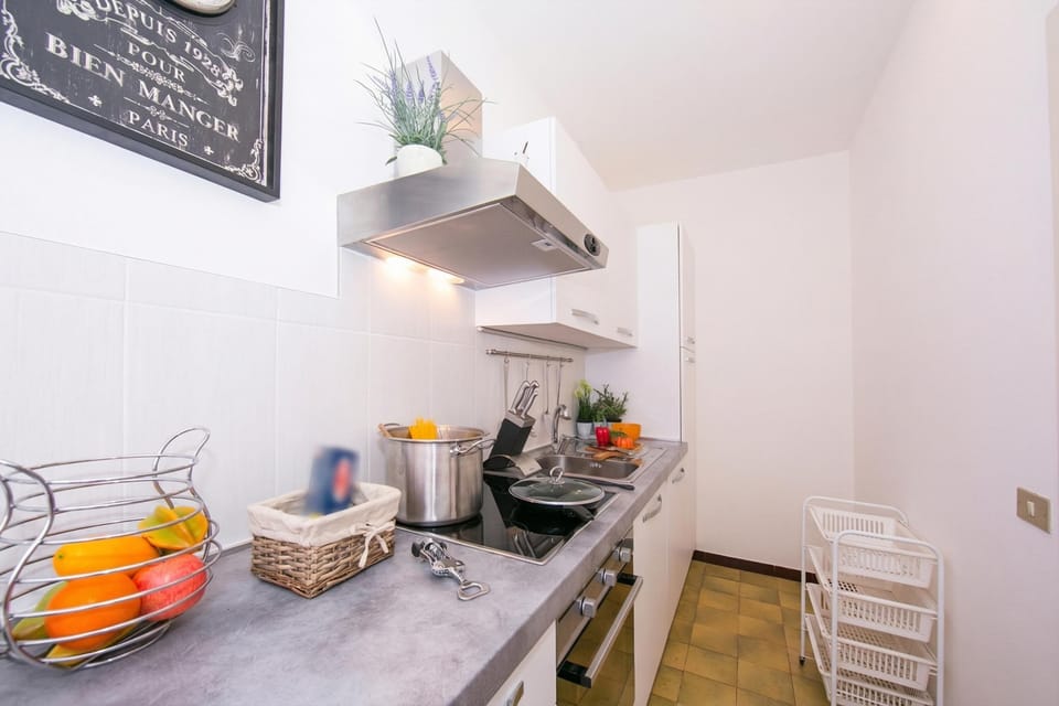 Family Apartment, 1 Bedroom, Microwave (Kiki House) | Private kitchen | Full-size fridge, microwave, oven, stovetop
