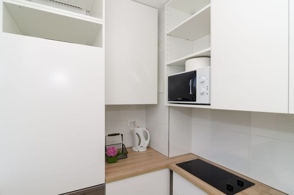 Standard Apartment, 1 Bedroom | Private kitchen | Fridge, microwave, oven, stovetop