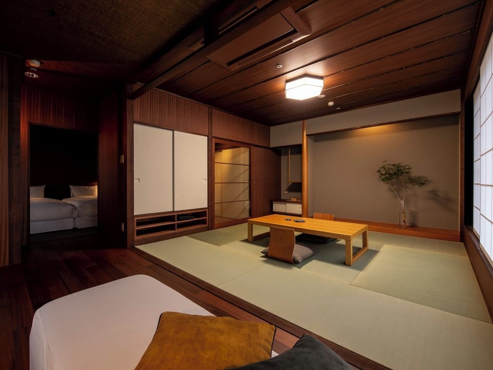 Nostalgic Japan Twin (Japanese-Western Style Room), Non Smoking | In-room safe, individually decorated, desk, iron/ironing board