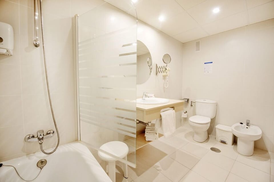 Free toiletries, hair dryer, towels