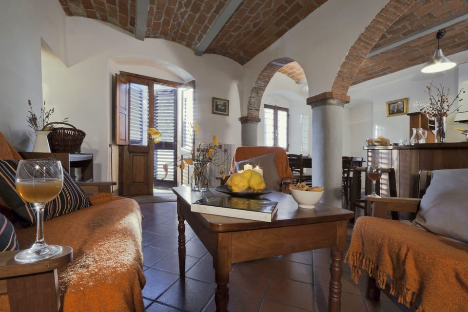 Apartment, 2 Bedrooms (Stalla Capanni) | Living room | Flat-screen TV