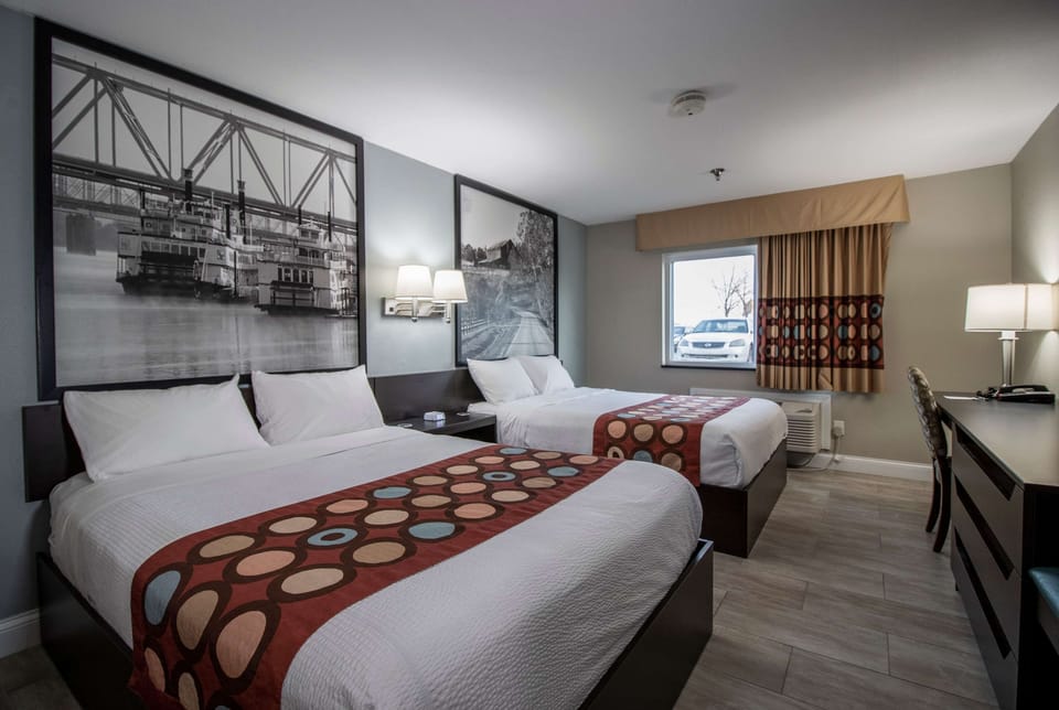 Standard Room, 2 Queen Beds | Hypo-allergenic bedding, pillowtop beds, desk, iron/ironing board