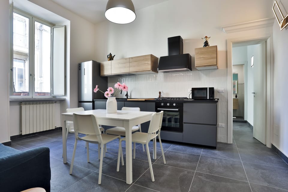 Apartment, 2 Bedrooms | Private kitchen | Full-size fridge, microwave, oven, stovetop
