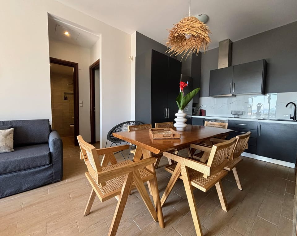 Superior Villa, 3 Bedrooms, Private Pool, Sea View | Private kitchen | Highchair, cookware/dishes/utensils, dining tables