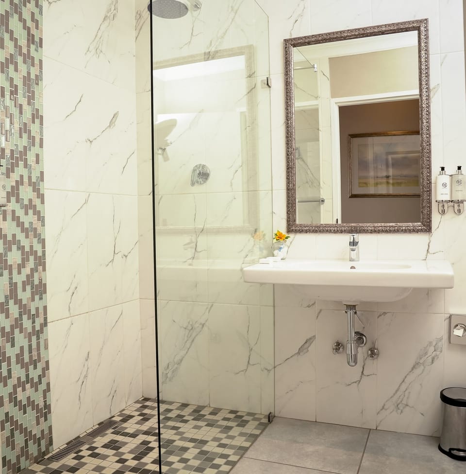 Deluxe Room | Bathroom | Shower, free toiletries, hair dryer, towels