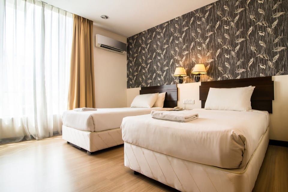 Superior Twin Room, Balcony, City View | In-room safe, desk, blackout drapes, iron/ironing board