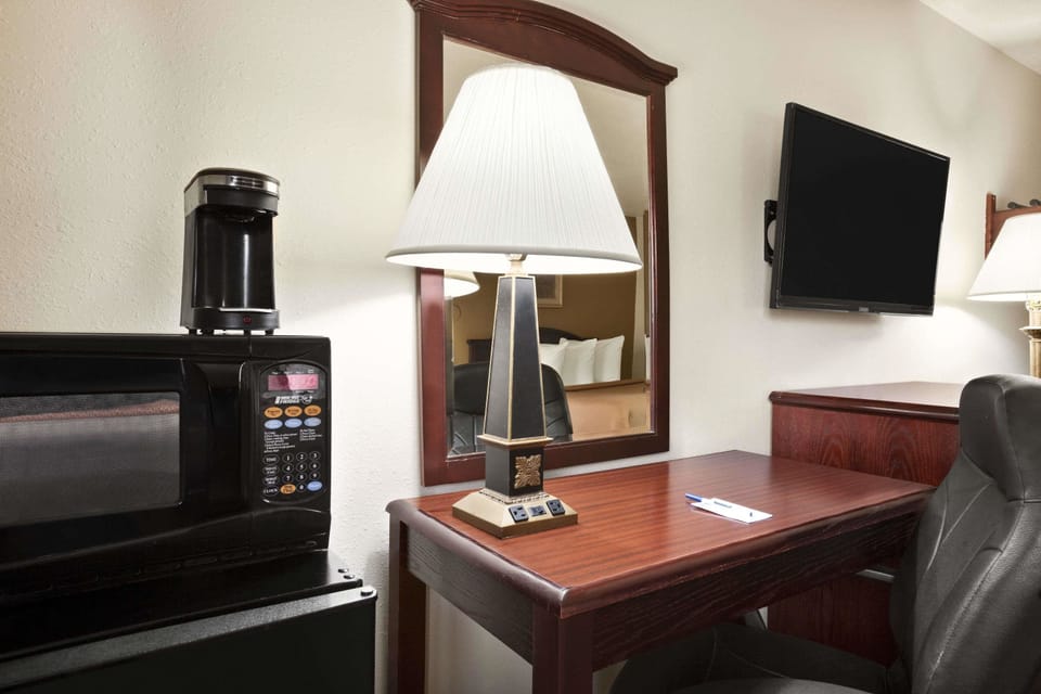 Room, 2 Queen Beds, Non Smoking | Desk, iron/ironing board, free WiFi, bed sheets