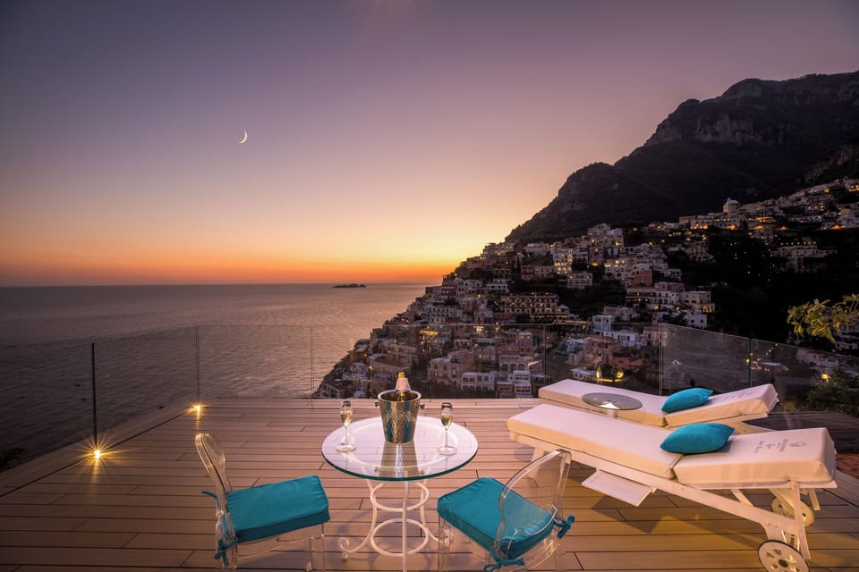 Luxury Suite, Private Pool, Sea View | Frette Italian sheets, premium bedding, memory foam beds, minibar