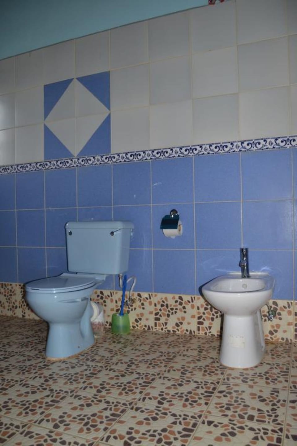 Shower, free toiletries, slippers, towels