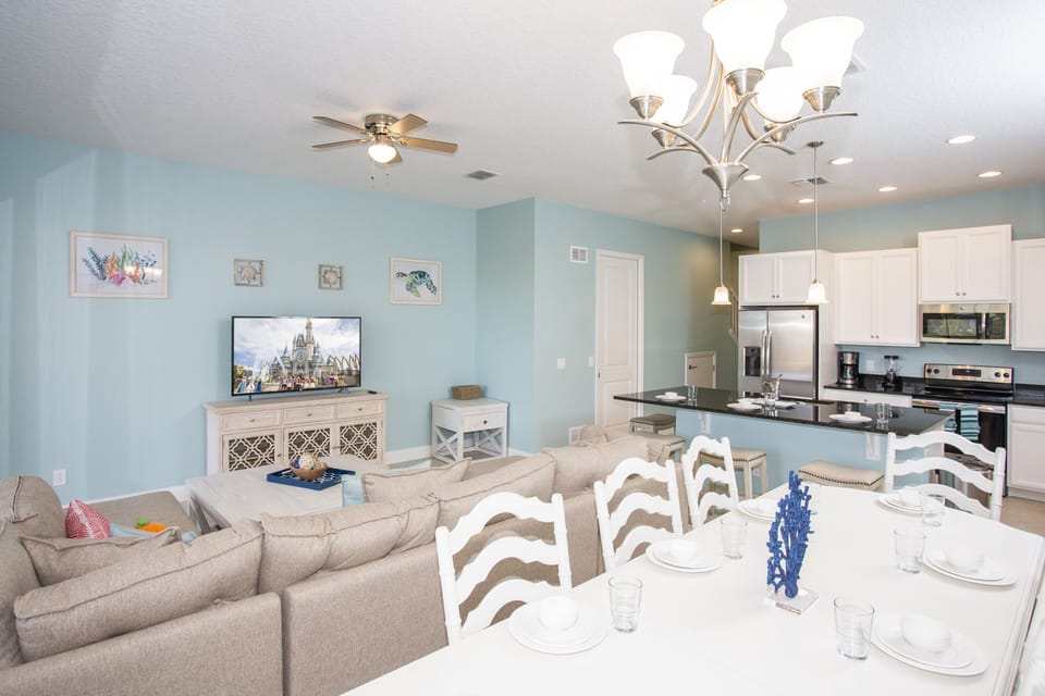 Townhome, 4 Bedrooms | Living area | 60-inch Smart TV with cable channels, TV, Netflix
