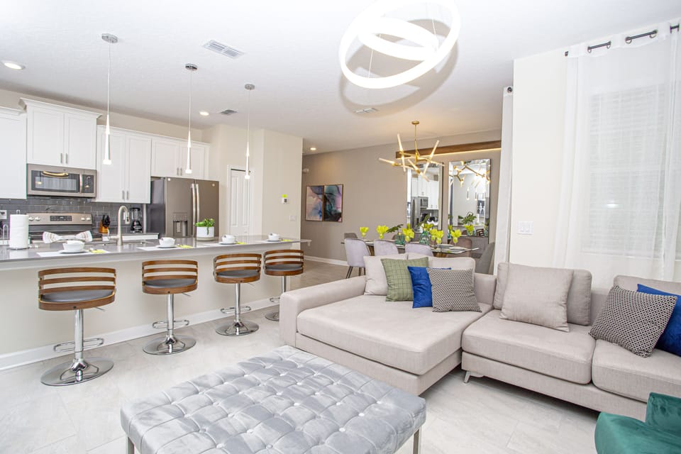 Townhome, 4 Bedrooms | Living area | 60-inch Smart TV with cable channels, TV, Netflix
