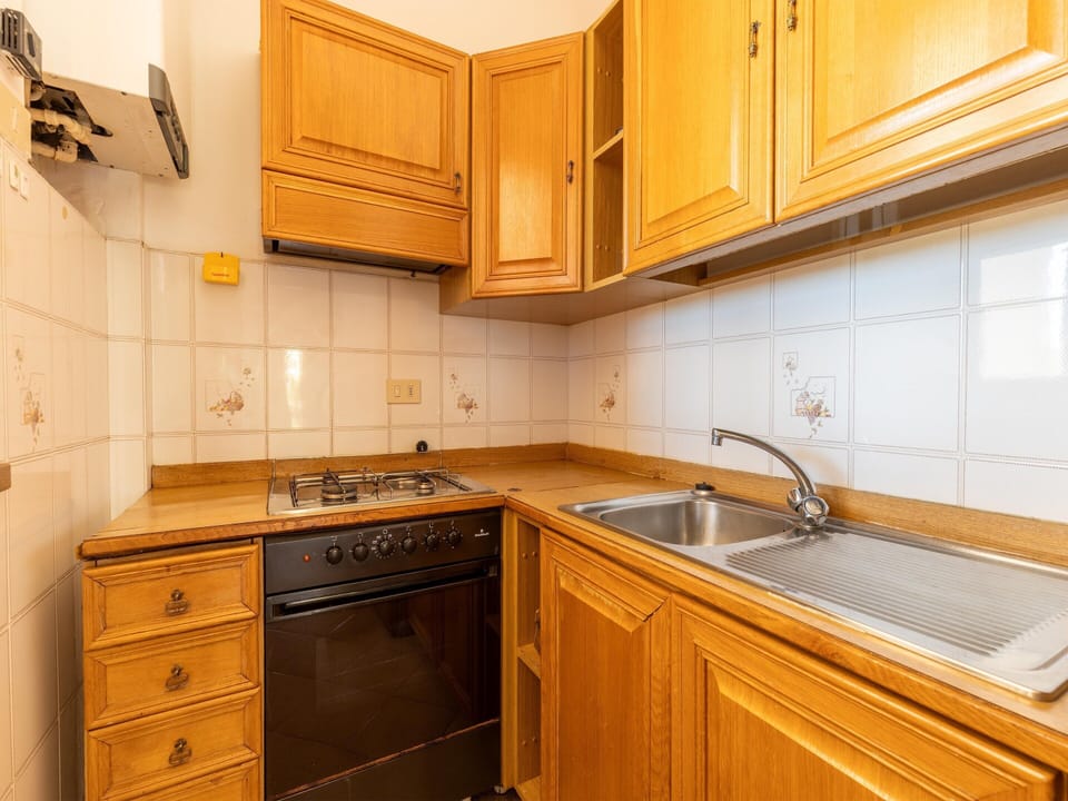 Apartment | Private kitchen | Electric kettle, highchair