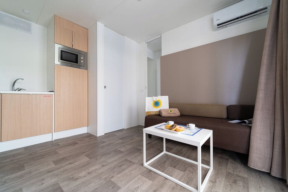 Superior Mobile Home (Pet Friendly) | Living area | 28-inch LCD TV with cable channels, TV