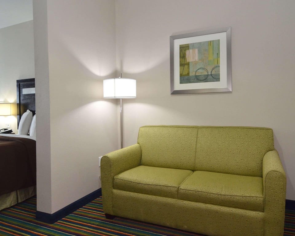 Suite, 1 King Bed with Sofa bed, Non Smoking | Iron/ironing board, free cribs/infant beds, rollaway beds, free WiFi