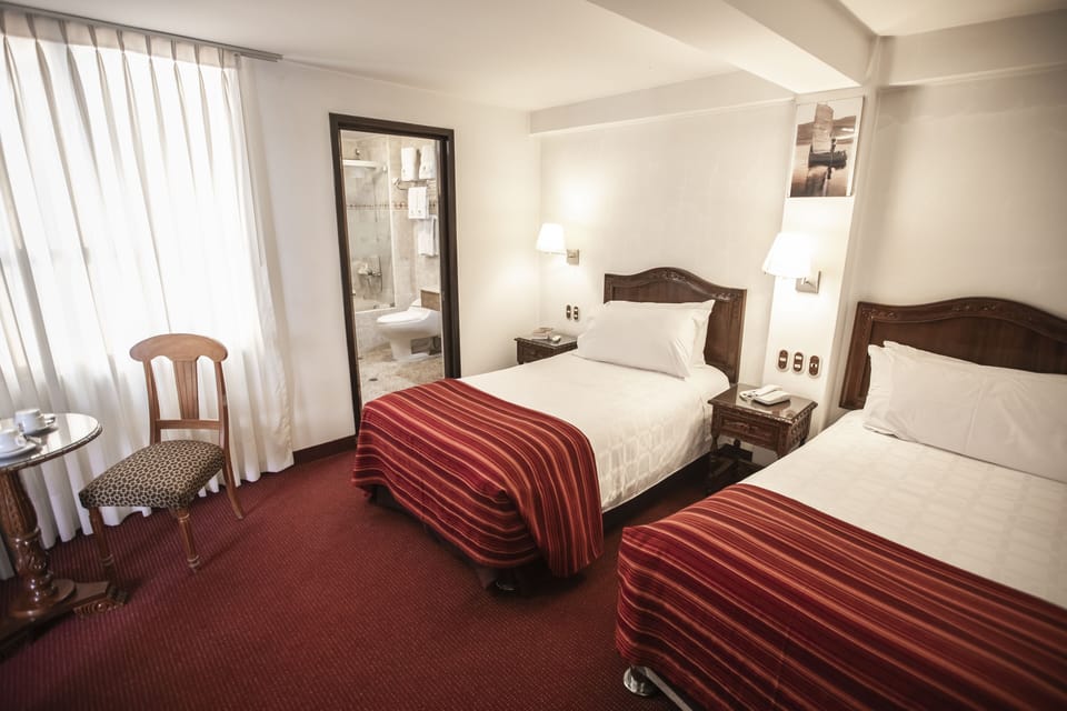 City Twin Room | In-room safe, desk, laptop workspace, soundproofing