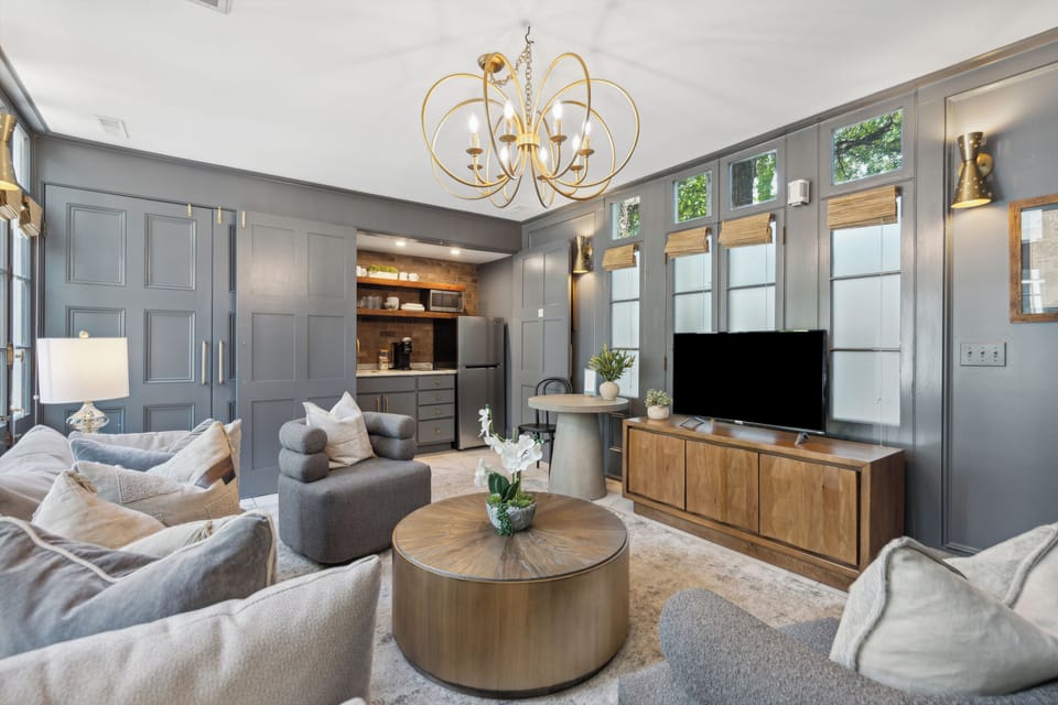 Luxury Villa, 1 King Bed with Sofa bed, Pool Access, Pool View | Living area | Smart TV, Netflix, streaming services
