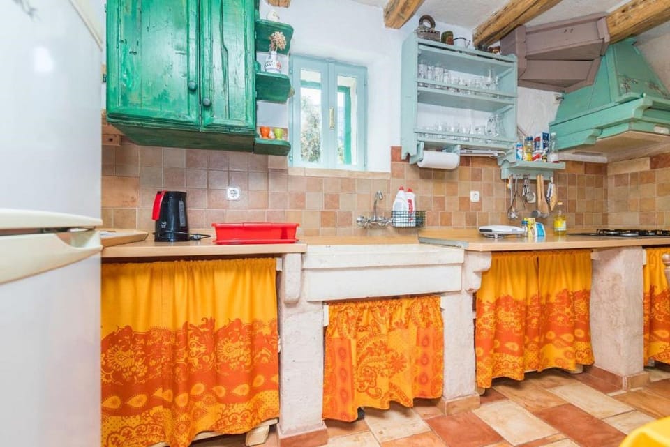 Cottage (Two Bedroom House with Terrace) | Private kitchen | Fridge