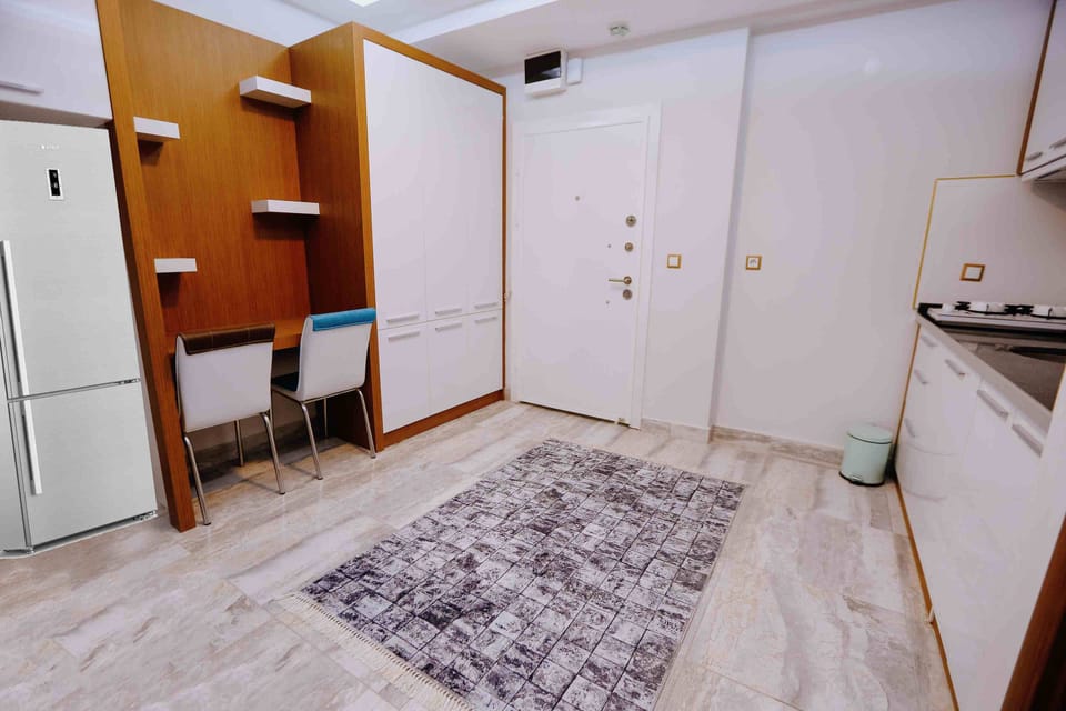 LCD TV, heated floors