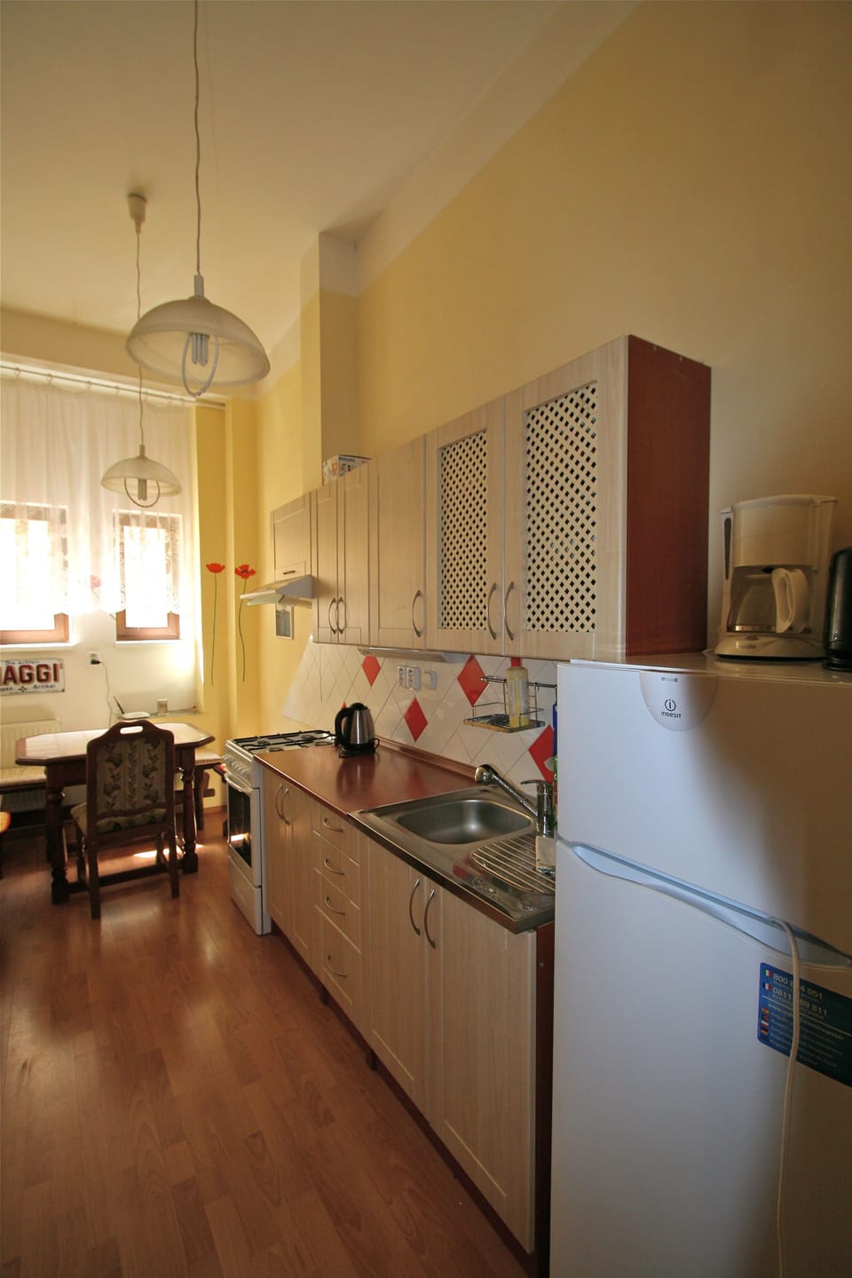 Apartment | Private kitchen | Fridge, microwave, oven, stovetop