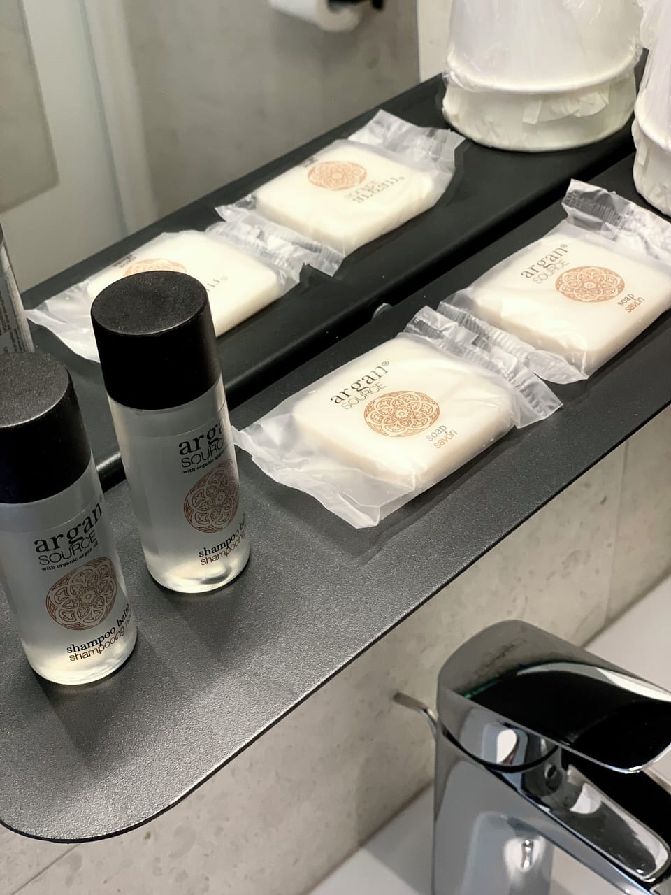 Free toiletries, hair dryer, towels, soap