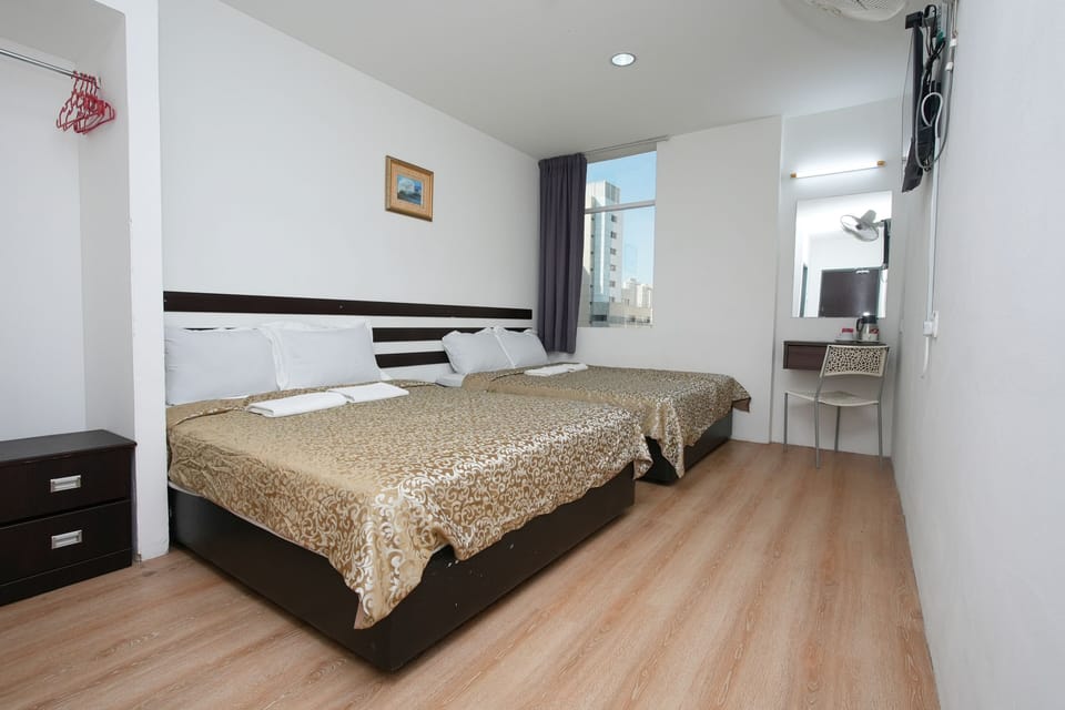 Standard Quad - 02 Queen Beds | Free WiFi, bed sheets