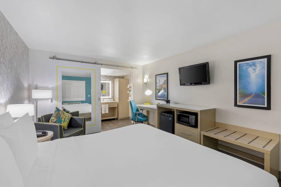 Standard Room, 1 King Bed, Non Smoking | Desk, laptop workspace, blackout drapes, free WiFi
