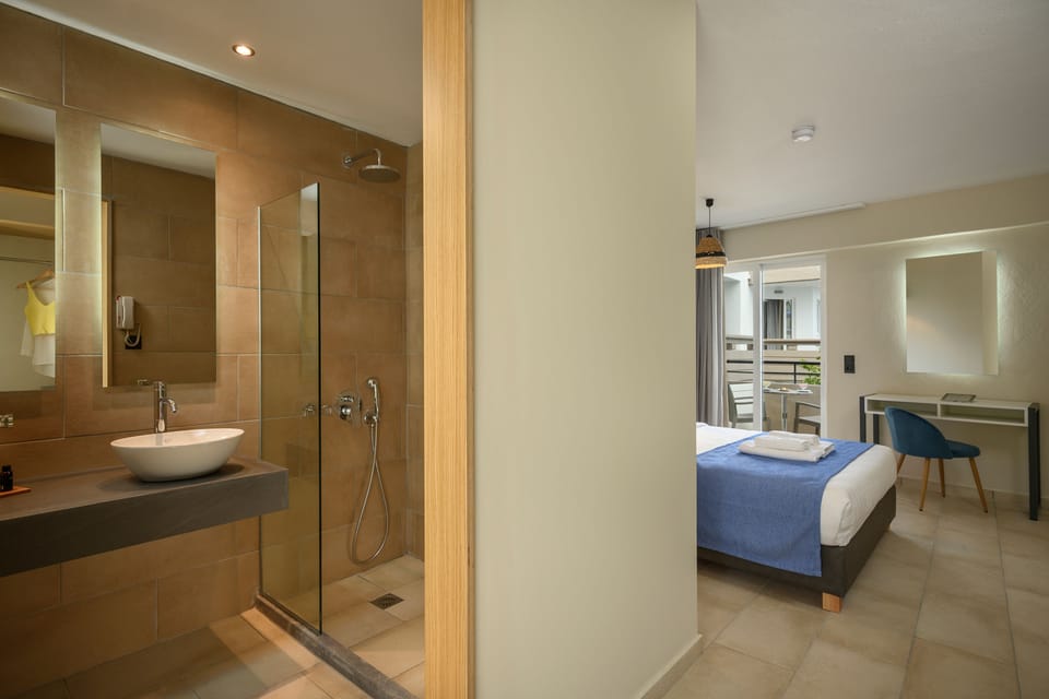 Superior Double Room | Bathroom | Shower, free toiletries, hair dryer, towels