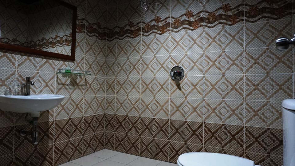 Double Room, 1 Queen Bed, Sea View | Bathroom | Shower, rainfall showerhead, free toiletries, towels